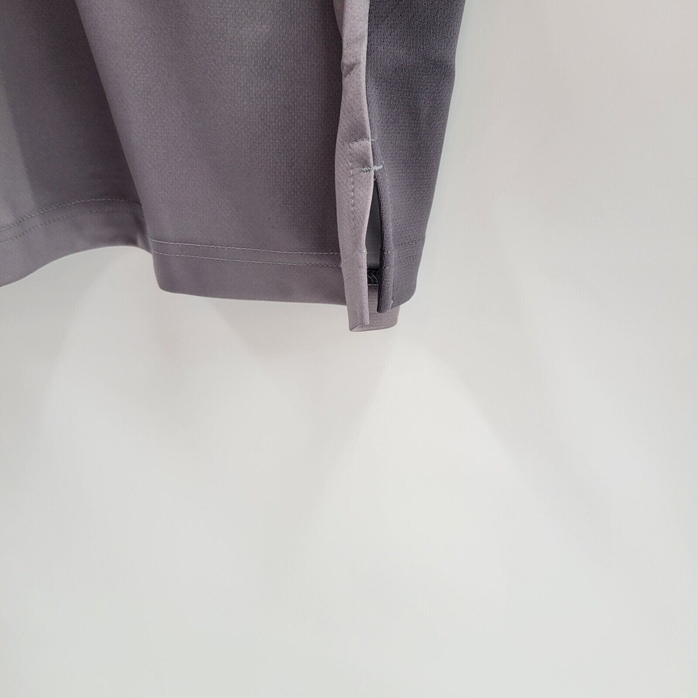 Pebble Beach Performance Mens XXL Polo Shirt Grey Heathered Stripe Golf Top NWT - Picture 7 of 10